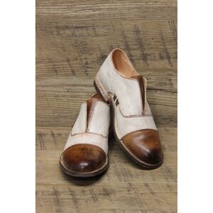 Bed Stu Distressed Leather Oxfords Women's Size 8.5 Artisan Boho Slip On Shoes